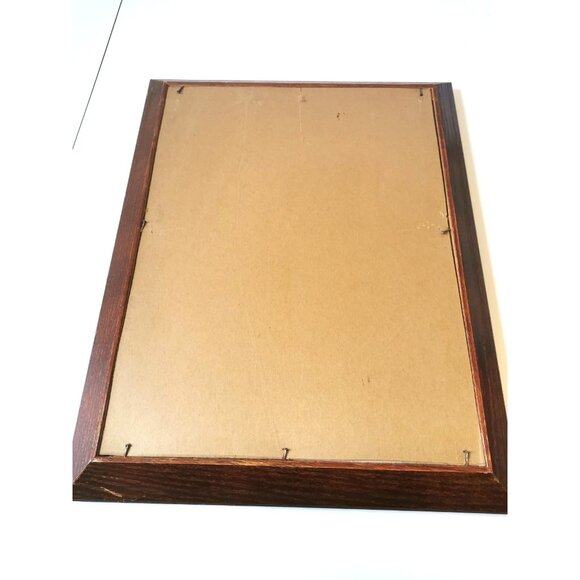 Large Vintage 1976 Embroidered Sun Flowers Crewel Stitched Wall Hanging - Picture 8 of 8